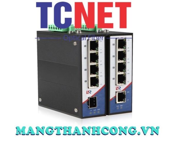 switch cong nghiep wintop yt rs205 5gt switch cong nghiep 5 cong 101001000base tx gan din nguon dc1875v