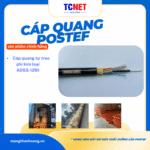Cáp quang tự treo 12FO, khoảng vượt 200m