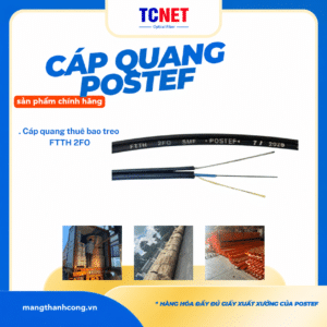 Cáp quang thuê bao treo 2FO, cáp ống lỏng