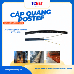 Cáp quang thuê bao treo 6FO, cáp ống lỏng