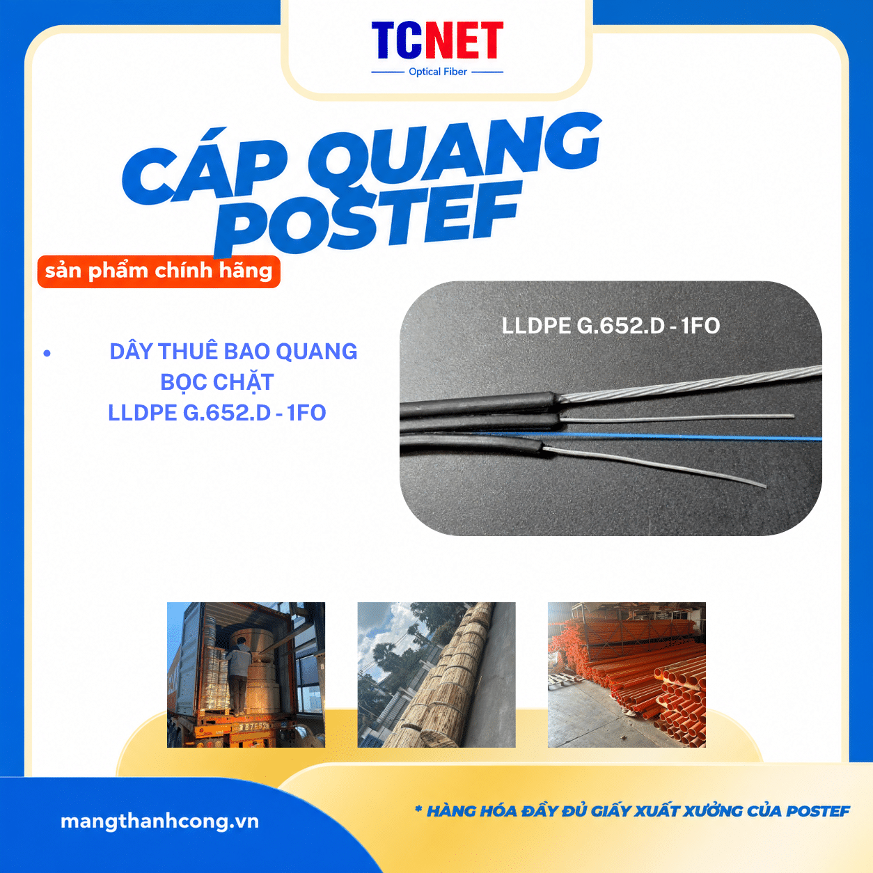 Dây thuê bao quang, đệm chặt 01 sợi đơn mode, LLDPE, G652D 1 Dây thuê bao quang, đệm chặt 01 sợi đơn mode, LLDPE, G652D
