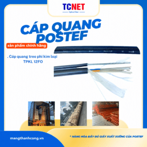 Cáp quang treo phi kim loại - TPKL 12FO