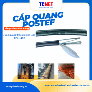 Cáp quang treo phi kim loại - TPKL 4FO