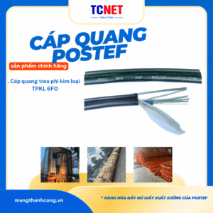 Cáp quang treo phi kim loại - TPKL 6FO
