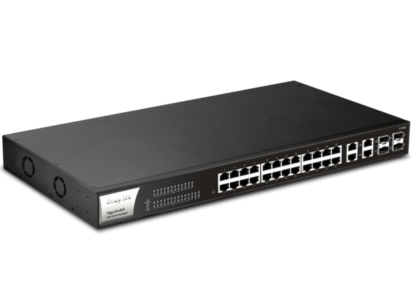 draytek vigorswitch p1282 switch poe management quan ly