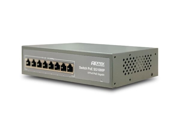 gigabit switch poe un managed aptek sg1080p