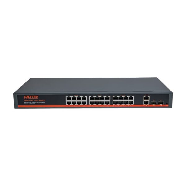 gigabit switch poe un managed aptek sg1244p