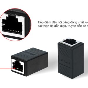 RJ45 connector - Đầu nối mạng RJ45, Nhựa PVC màu đen