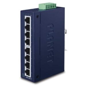 8-port 10/100TX Industrial Fast Ethernet Switch (-40~75 Degrees C operating temperature) - ISW-801T