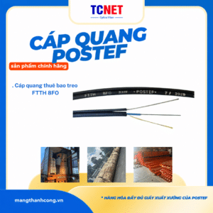 Cáp quang thuê bao treo 8FO, cáp ống lỏng
