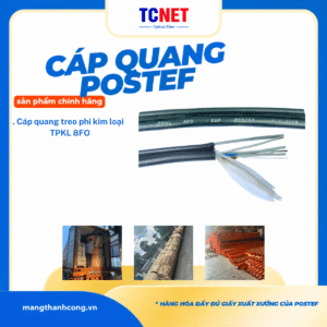 Cáp quang treo phi kim loại - TPKL 8FO