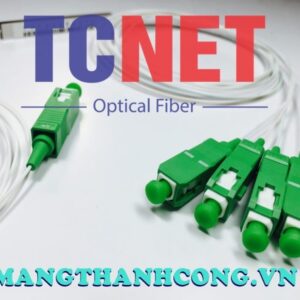 Mini Optical Splitter 1×4 SC/APC White