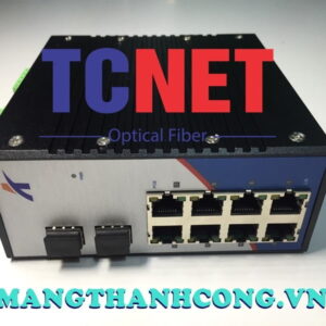 WINTOP Industrial Converter YT-RS2010-2GF8GT-AT | PoE Fiber to Ethernet Converter 8×10/100/1000Base-T(X) PSE + 2×1000Base-X(SFP) optical ports, DIN-rail mount, DC46~75V power supply