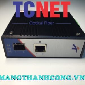 WINTOP Industrial Converter YT-RS202-1GF1GT | Fiber to Ethernet Converter 1×10/100/1000Base-T(X) + 1×1000Base-X(SFP) optical port, DIN-rail mount, DC18~75V power supply