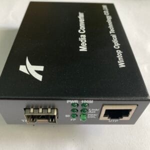 WINTOP Fiber to Ethernet Media Converter YT-8110-SFP | 1-Port 10/100Mbps Fast Ethernet to 1 SFP Optical Slot Media Converter YT-8110-SFP