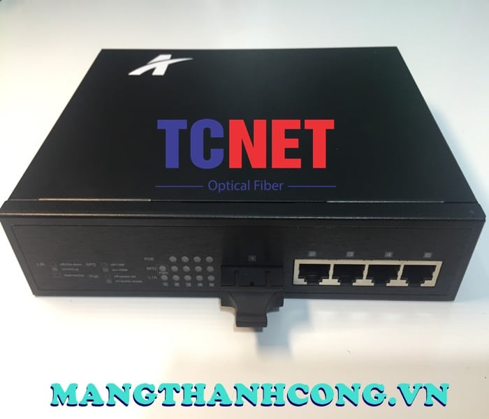 WINTOP Fiber to Ethernet Media Converter YT-8110SA-14-80 | 4-Port 10/100Mbps Fast Ethernet Switch to 2 Fiber Media Converter 4 Bo chuyen doi quang dien wintop yt 8110sa 14 80 bo chuyen doi quang dien swicth 4 cong 10100mbps fast ethernet 2 soi quang...