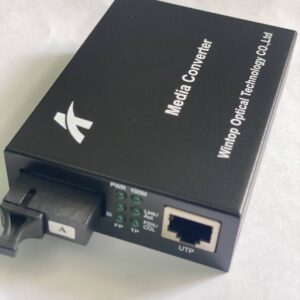 WINTOP Fiber to Ethernet Media Converter YT-8110SB-11-100A | 1-Port 10/100Mbps Fast Ethernet to 1 Single Fiber Standard A Media Converter