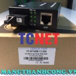 Bo chuyen doi quang dien wintop yt 8110sb 11 20a bo chuyen doi quang dien 1 cong 10100mbps fast ethernet 1 soi quang chuan...