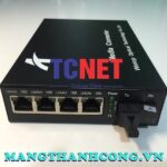 Bo chuyen doi quang dien wintop yt 8110sb 14 80a bo chuyen doi quang dien 4 cong 10100mbps fast ethernet 1 soi quang chuan...