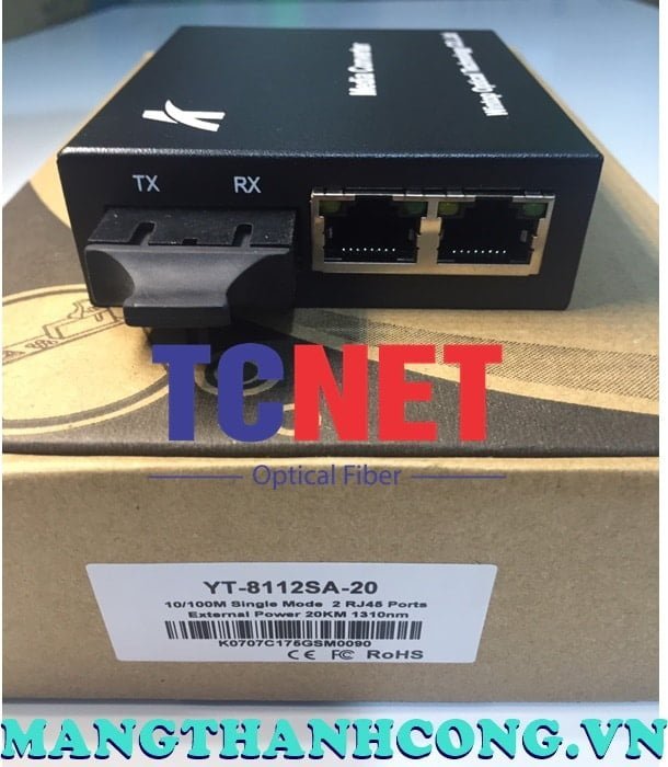WINTOP Fiber to Ethernet Media Converter YT-8112SA-20 | 2-Port 10/100Mbps Fast Ethernet to 2 Fiber Media Converter 18 Bo chuyen doi quang dien wintop yt 8112sa 20 bo chuyen doi quang dien 2 cong 10100mbps fast ethernet 2 soi quang 1.jpg