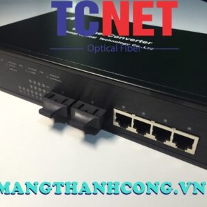 WINTOP Fiber to Ethernet Converter Switch YT-DS106-2GF4GT-AT | PoE Fiber to Ethernet Converter Switch 4×10/100/1000Base-T(X) P.S.E.ports and 2×1000Base-F(X) port, Single-mode, 20Km, SC, 120Watt