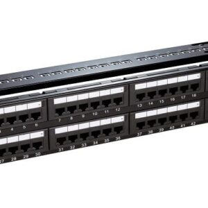 LS Solution Cat5e Patch Panel LS-PP-48P-E-WM-1U