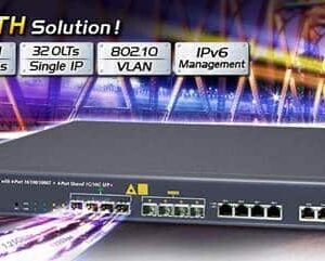EPL-4000 - 4 PON GEPON OLT with 4-Port 10/100/1000T + 4-Port Shared 1G/10G SFP+