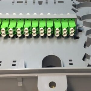12FO FTTH Optical Distribution Box LC/APC SM Duplex Outdoor Plastic