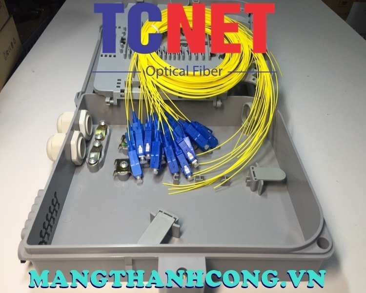 12FO FTTH Optical Distribution Box SC/UPC SM Outdoor Plastic 8 Hop phoi quang 12fo ftth scupc sm nhua ngoai troi 2.jpg
