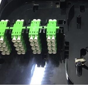 16FO FTTH Optical Distribution Box LC/APC Duplex SM Black Outdoor Plastic