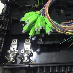 16FO FTTH Optical Distribution Box SC/APC 12 Colors SM Black Outdoor Plastic