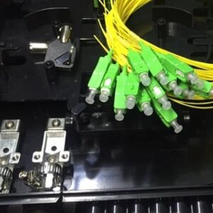 16FO FTTH Optical Distribution Box SC/APC SM Black Outdoor Plastic