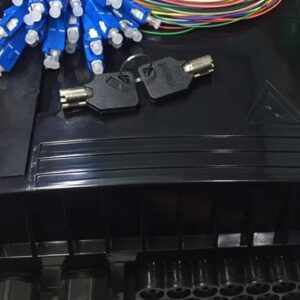 16FO FTTH Optical Distribution Box SC/UPC 12 Colors SM Black Outdoor Plastic