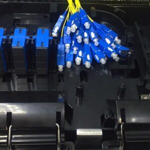 16FO FTTH Optical Distribution Box SC/UPC SM Black Outdoor Plastic