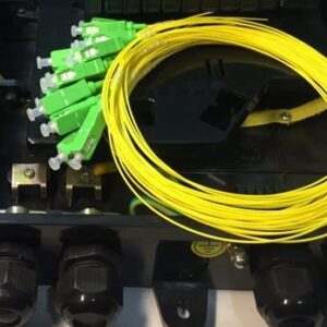 24FO FTTH Optical Distribution Box SC/APC SM Black Outdoor Plastic