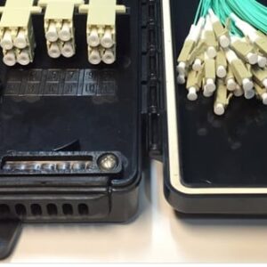 4FO FTTH Optical Distribution Box LC Duplex OM3 (Black) Outdoor Plastic