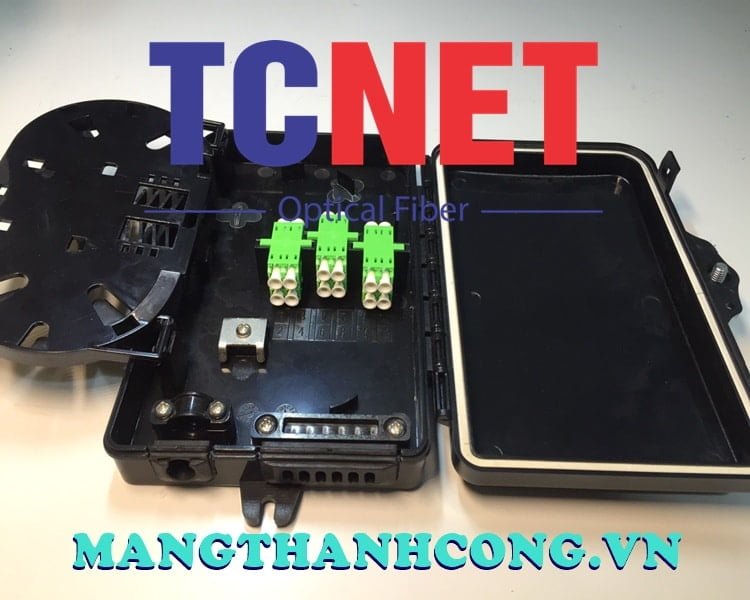 4FO FTTH Optical Distribution Box LC/APC SM Duplex Black Outdoor Plastic 2 Hop phoi quang 4fo ftth lcapc sm duplex den nhua ngoai troi 1.jpg
