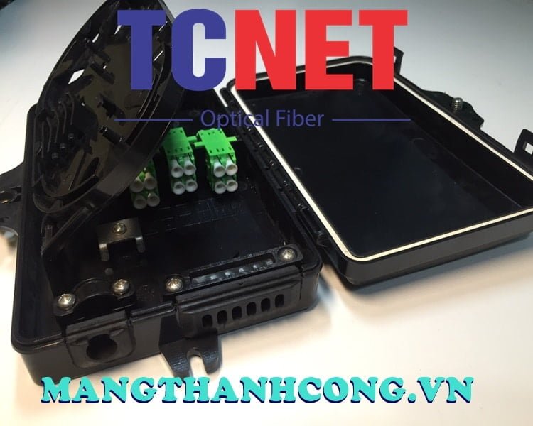 4FO FTTH Optical Distribution Box LC/APC SM Duplex Black Outdoor Plastic 4 Hop phoi quang 4fo ftth lcapc sm duplex den nhua ngoai troi 3.jpg