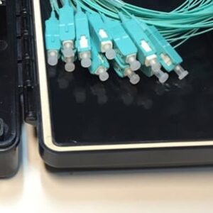 4FO FTTH Optical Distribution Box SC OM3 Black Outdoor Plastic