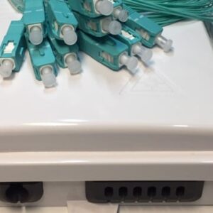 4FO FTTH Optical Distribution Box SC OM3 (White Cream) Outdoor Plastic