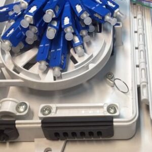 4FO FTTH Optical Distribution Box SC/UPC 12 Colors SM (White Cream) Outdoor Plastic