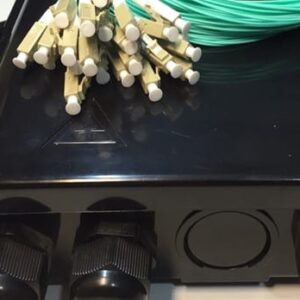 8FO FTTH Optical Distribution Box LC Duplex OM3 Black Outdoor Plastic