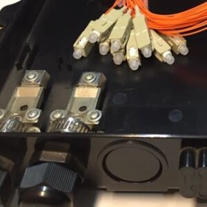 8FO FTTH Optical Distribution Box SC OM2 Black Outdoor Plastic