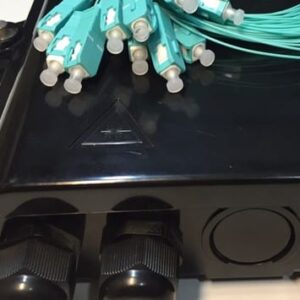 16FO FTTH Optical Distribution Box SC OM3 Black Outdoor Plastic