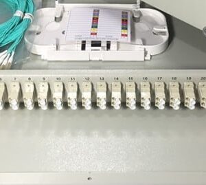 12FO ODF Optical Distribution Box Fixed Tray 19" Rack Mount LC Duplex OM3