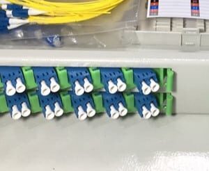 16FO ODF Optical Distribution Box Fixed Tray 19" Rack Mount LC/UPC Duplex SM