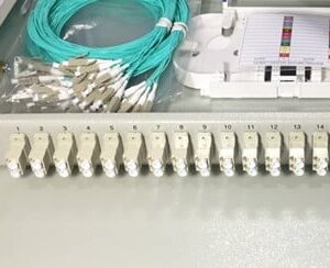 16FO ODF Optical Distribution Box Fixed Tray 19" Rack Mount LC Duplex OM3