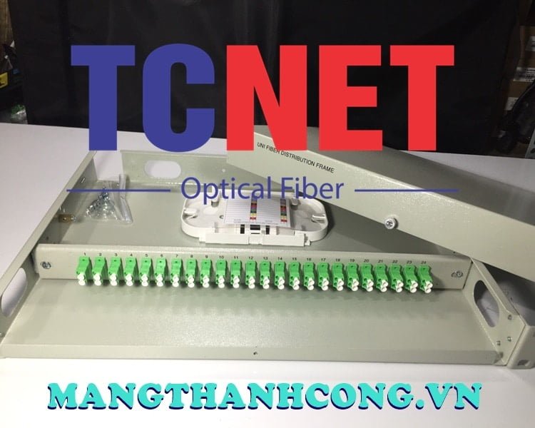 16FO ODF Optical Distribution Box Fixed Tray 19" Rack Mount LC/APC Duplex SM 3 Hop phoi quang odf 24fo khay co dinh gan rack 19 lcapc duplex sm 13.jpg