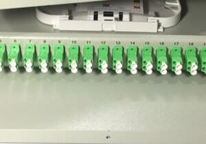 16FO ODF Optical Distribution Box Fixed Tray 19" Rack Mount LC/APC Duplex SM