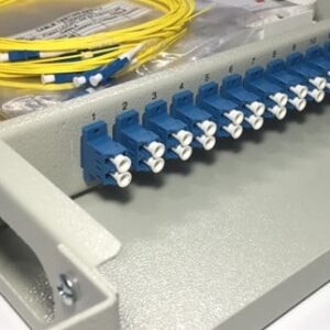12FO ODF Optical Distribution Box Fixed Tray 19" Rack Mount LC/UPC Duplex SM